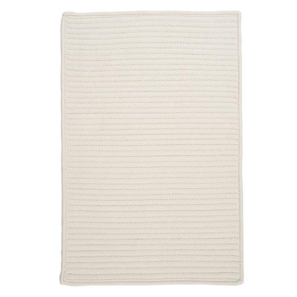 Colonial Mills Simply Home Solid 2-ft x 12-ft White Area Rug