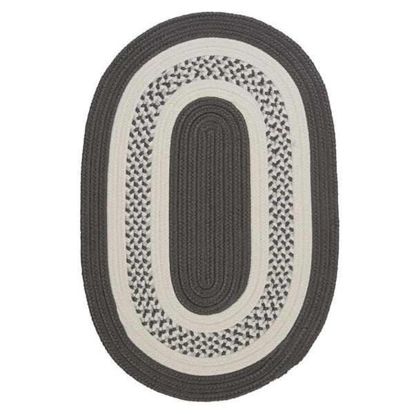 Colonial Mills Crescent 4-ft x 6-ft Grey Area Rug