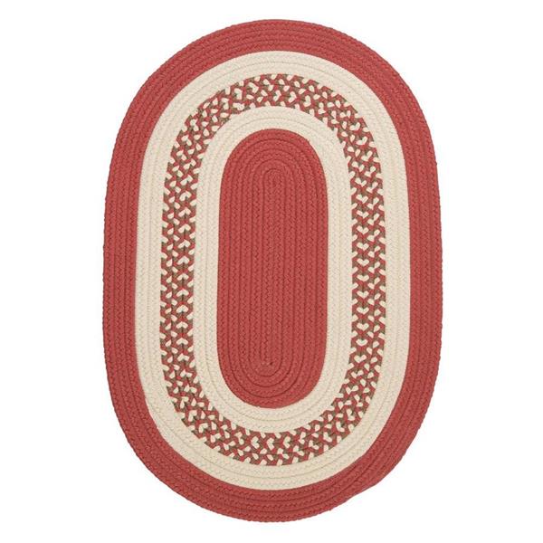 Colonial Mills Crescent 4-ft x 6-ft Terracotta Oval Area Rug