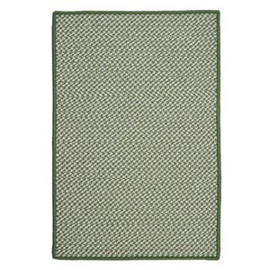 Colonial Mills Outdoor Houndstooth Tweed 2-ft x 10-ft Leaf Green Area Rug