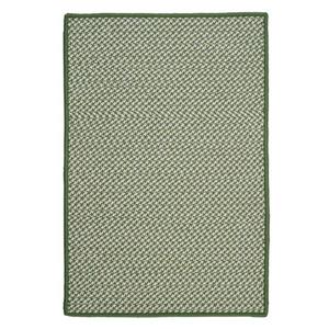 Colonial Mills Outdoor Houndstooth Tweed 4-ft x 4-ft Leaf Green Area Rug