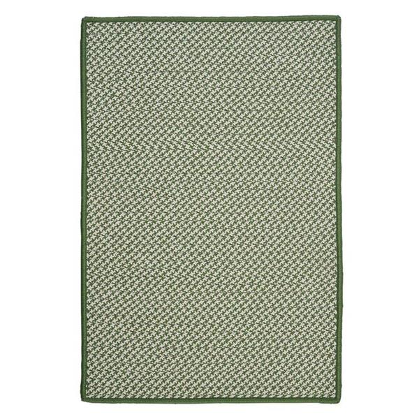 Colonial Mills Outdoor Houndstooth Tweed 8-ft x 11-ft Leaf Green Area Rug