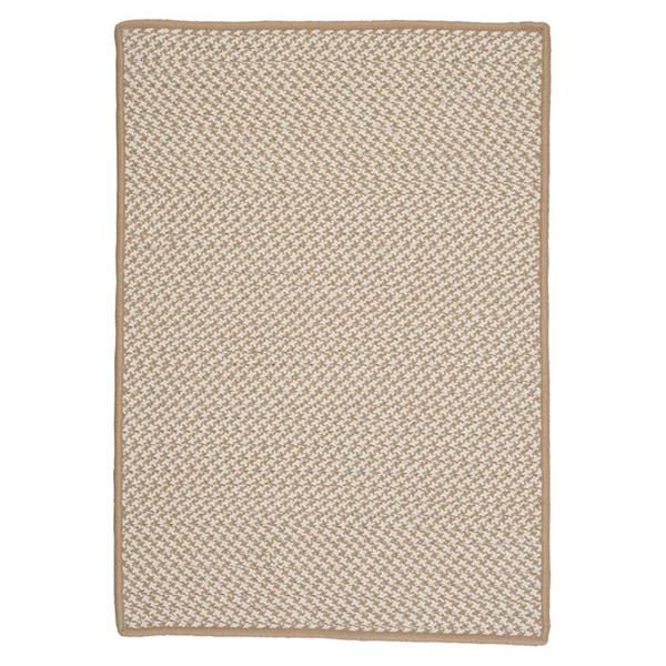 Colonial Mills Outdoor Houndstooth Tweed 7-ft x 9-ft Cuban Sand Area Rug