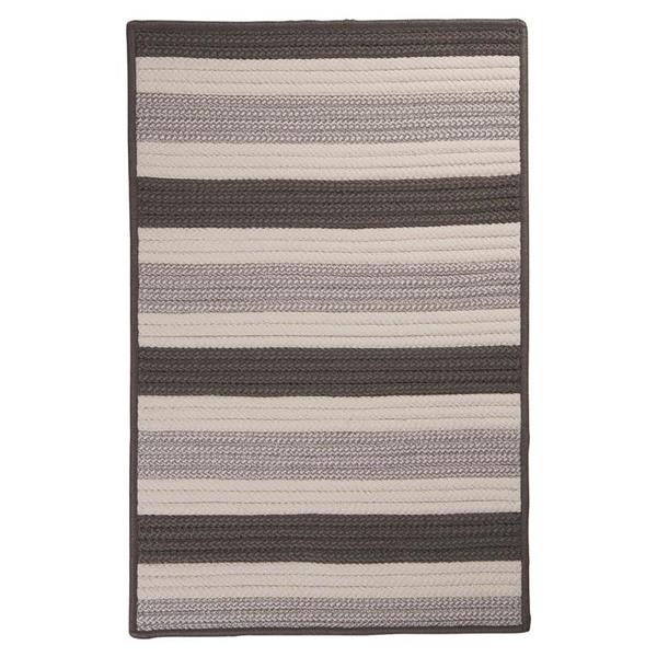 Colonial Mills Stripe It 2-ft x 10-ft Silver Area Rug Runner