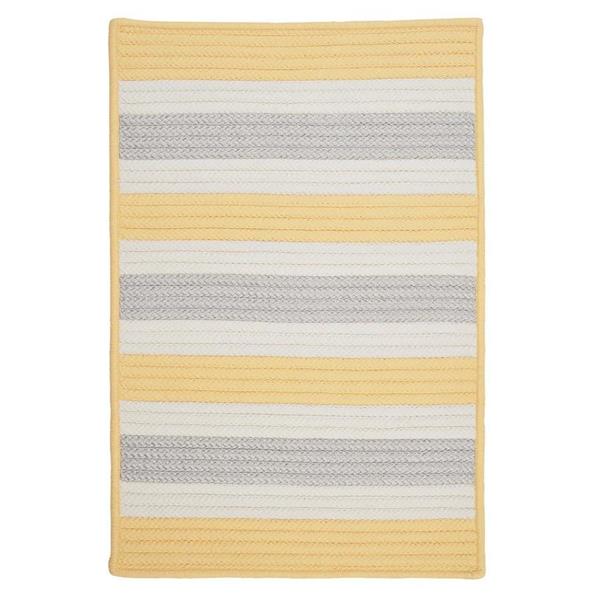Colonial Mills Stripe It 2-ft x 6-ft Yellow Shimmer Area Rug Runner