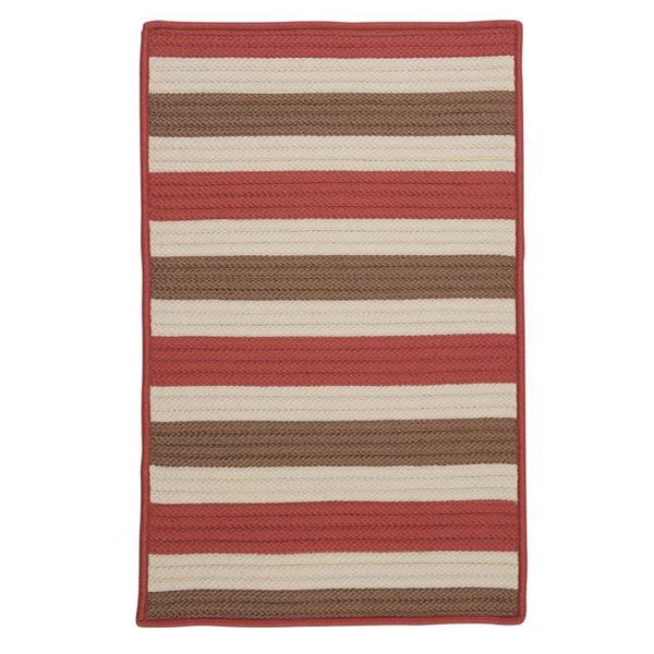 Colonial Mills Stripe It 6-ft Terracotta Square Area Rug