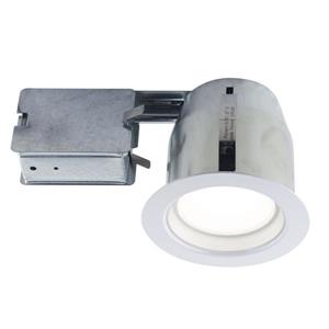 Kit d'éclairage à DEL encastré blanc, ampoule GU10, 4''
