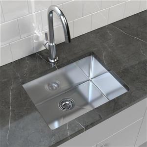 Cantrio Koncepts Stainless Steel Undermount Kitchen Sink - 23" x 18"