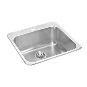 Wessan Stainless Steel Drop-In Sink - 20 1/2-in x 20 1/2-in x 7-in