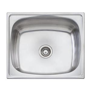 Wessan Stainless Universal Mount Sink - 24 3/4-in x 21 3/4-in x 12 1/2-in