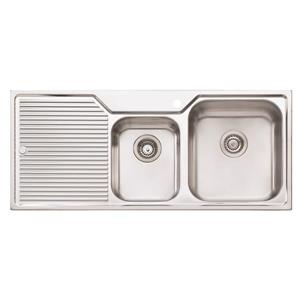 Wessan Double 1-3/4 Universal Sink -45 1/4-in x 19 3/4-in x 8-in & 5 1/2-in