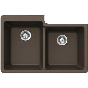 Wessan Double 1-3/4 Undermount Sink - 22-in x 33-in x 9 1/2-in - Bronze