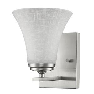 Acclaim Lighting Union Wall Light - 1 Bulb - 7.75" - Nickel