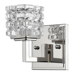 Acclaim Lighting Coralie 5.75-in 1-Light Nickel Wall Sconce