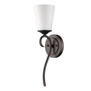 Acclaim Lighting Genevieve 18-in Bronze 1-Bulb Wall Light