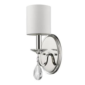 Applique murale Lily, 1 ampoule, 13,75 po, nickel