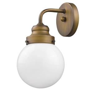 Acclaim Lighting Portsmith 11-in Brass 1 Bulb Wall Light