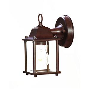 Acclaim Lighting Builders' Choice 8.50-in x 4.75-in Matte Burled Walnut Wall Mounted Lantern