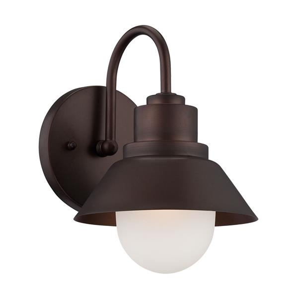 Acclaim Lighting Astro 9-in x 6-in Architectural Bronze Mounted Wall Lamp