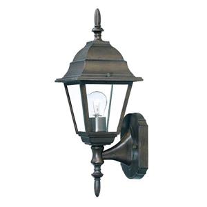 Acclaim Lighting Builders' Choice 16-in x 6-in Burled Walnut Upward Facing Wall Mounted Lantern