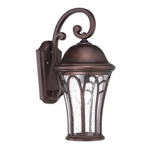 Acclaim Lighting Highgate 16-in Black Clear Glass Outdoor Lantern