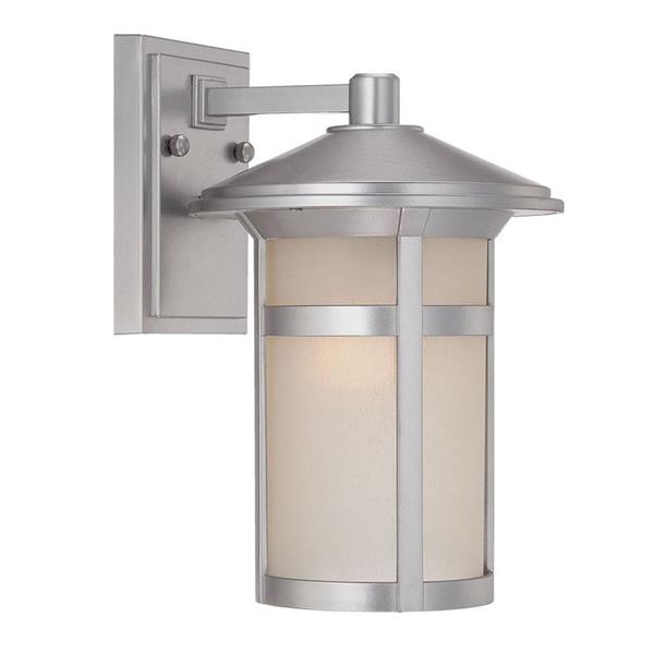 Acclaim Lighting Phoenix 12.12-in Brushed Silver Outdoor Wall Lantern