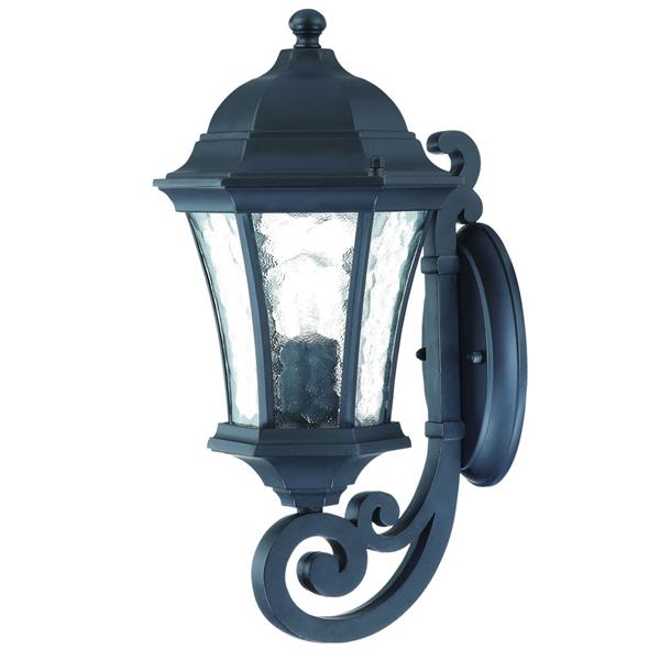 Acclaim Lighting Waverly 16.5-in Black Aluminum Upward Outdoor Wall Lantern