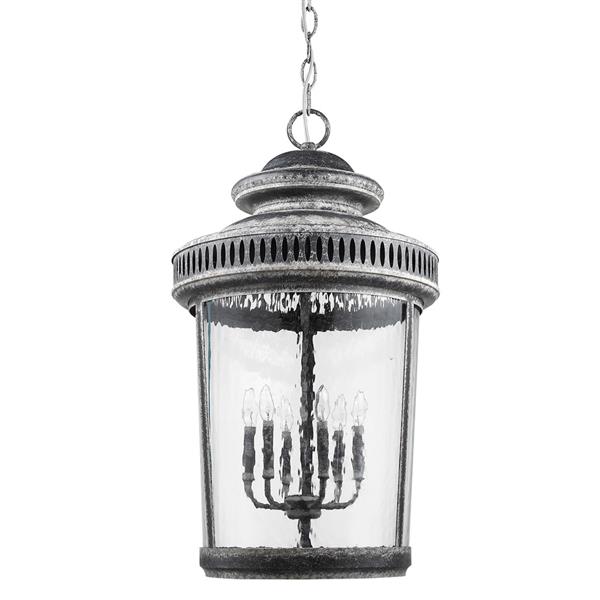 Lustre Kingston, 6 lumières, 38,25 po, gris