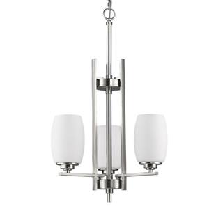 Acclaim Lighting Sophia 30.25-in Nickel 3-Light Chandelier