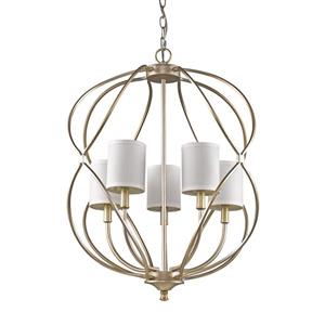 Acclaim Lighting Sharon 29.25-in Pewter 5-Light Chandelier