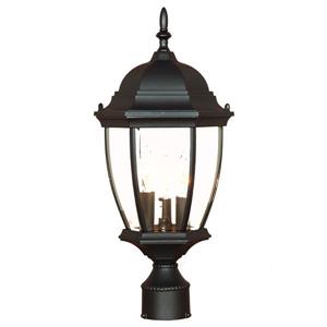 Acclaim Lighting Wexford Outdoor Lantern  - 3 Bulbs - Cast aluminum - Black