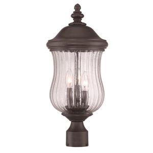 Acclaim Lighting Bellagio Outdoor Lantern  - 3 Bulbs - MarbleX - Black