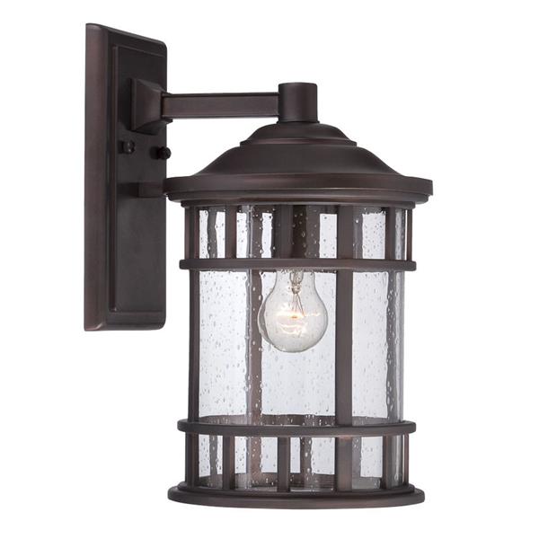 Acclaim Lighting Vista II 12.12-in Architectural Bronze MarbleX Outdoor Wall Lantern