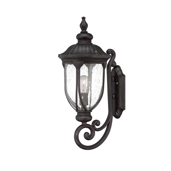 Acclaim Lighting Laurens 22.5-in Matte Black Aluminum Outdoor Wall Lantern