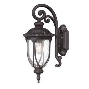 Acclaim Lighting Laurens 16.5-in Black Coral Aluminum Outdoor Wall Lantern