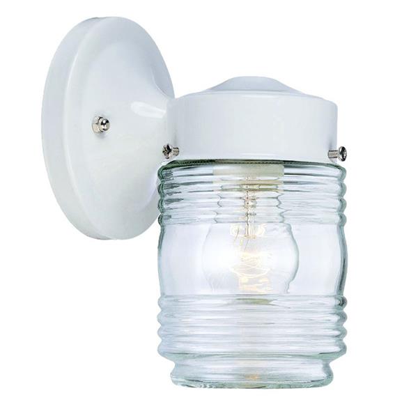 Acclaim Lighting Naples 7.25-in Gloss White Steel Outdoor Wall Lantern