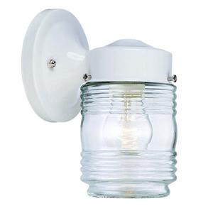 Acclaim Lighting Naples 7.25-in Gloss White Steel Outdoor Wall Lantern