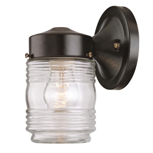 Acclaim Lighting Builders' Choice 7.25-in x 4.50-in Matte Black Wall Mounted Lantern