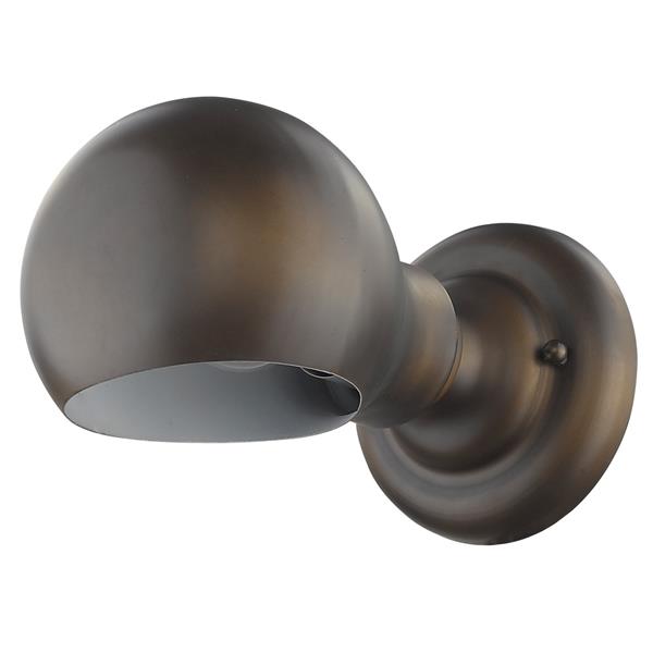 Lanterne murale Belfort, 5,5 po, acier, bronze