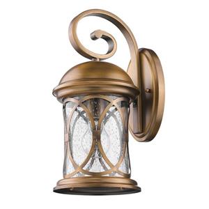 Lanterne murale Lincoln, 15", acier inoydable, laiton