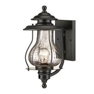 Acclaim Lighting Blue Ridge 16-in x 8-in Black Wall Mounted Lantern