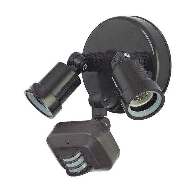 Acclaim Lighting 2-Light Bronze Polycarbonate Motion Activated Floodlight