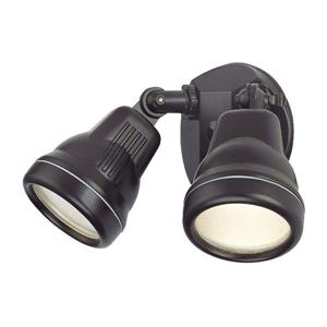 Acclaim Lighting Cast Aluminum Adjustable 6-In x 10-In 2-Lights Bronze Floodlight
