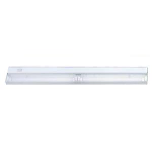 Luminaire blanc à 2 tubes fluorescents de 24", blanc