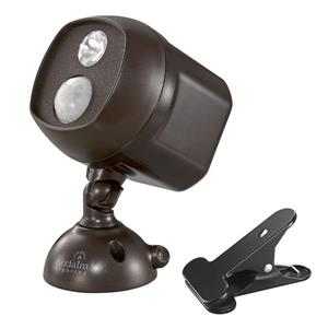 Acclaim Lighting Battery Operated Motion LED Spotlight with metal clamp