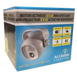 Acclaim Lighting Battery Operated Motion Activated LED Mini Spotlight