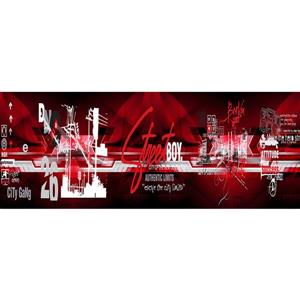 Walls Republic Multicolour Anstract Non-Woven Paste The Wall Streets Wallpaper Border