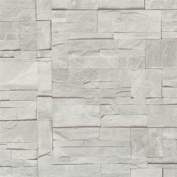Walls Republic Block Stone Pattern Wallpaper R1874 | RONA