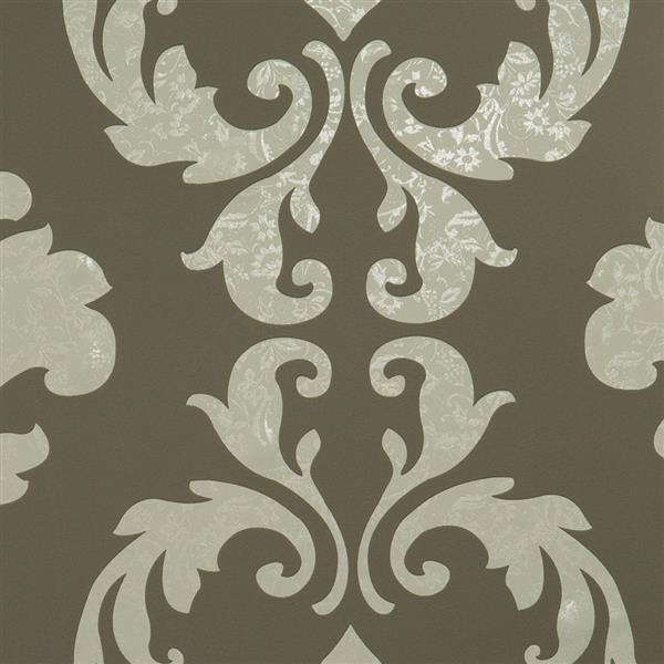 Walls Republic Taupe Metallic Floral Damask Non Woven Unpasted   330032689 MainImage 001 L 