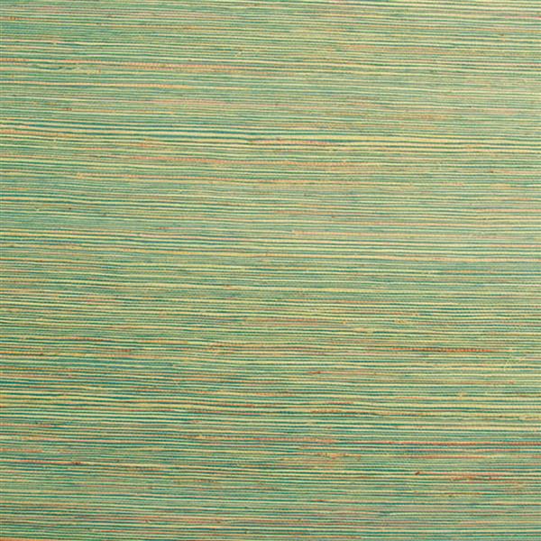 Ojai Stripe Grasscloth Wallpaper by Wallshoppe  Green